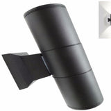 Applique Murale Noire IP44 LED Double Faisceau 16W