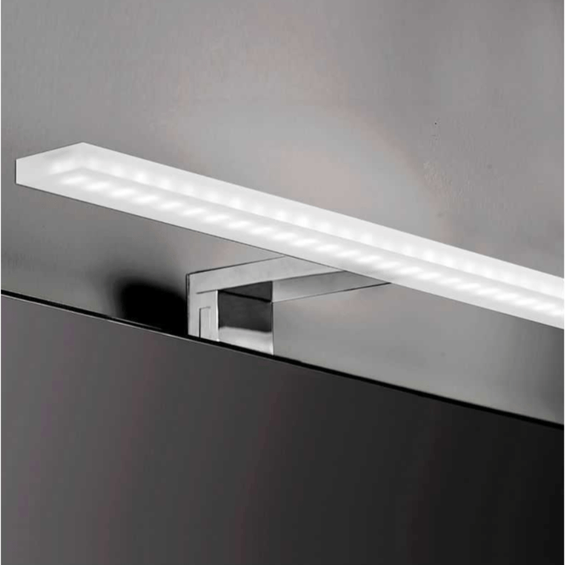 Applique Murale Salle de Bain Design LED IP44 14W 800mm avec Diffuseur Prismatique - Silamp France
