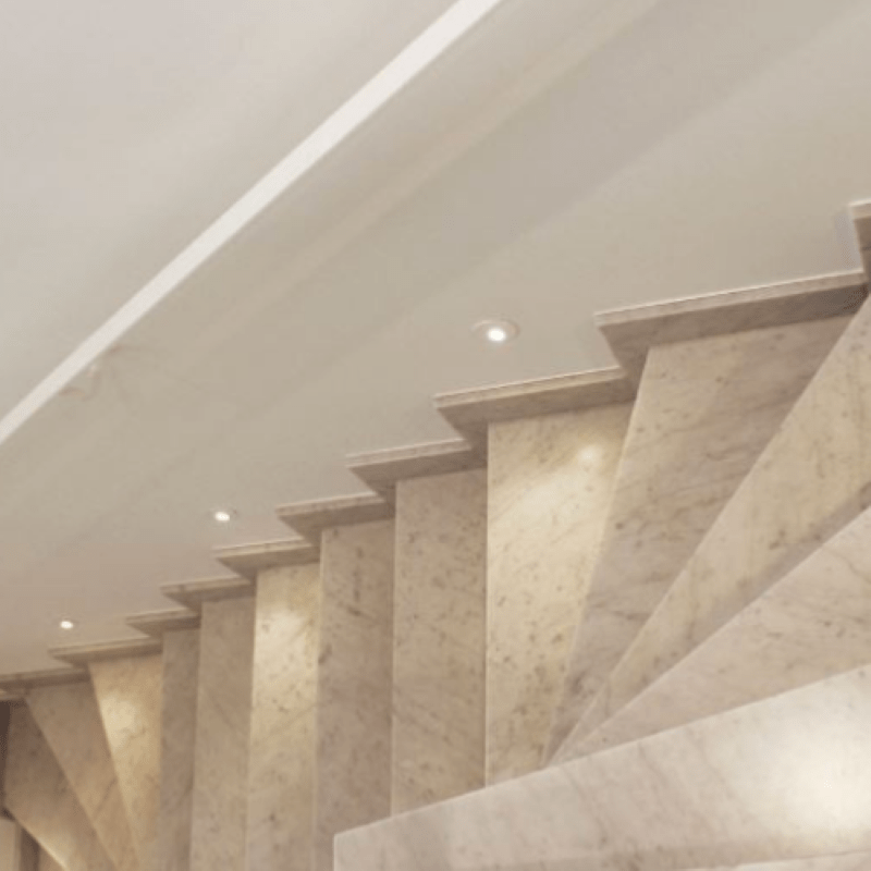Luminaire encastrable LED design idéal pour un escalier.