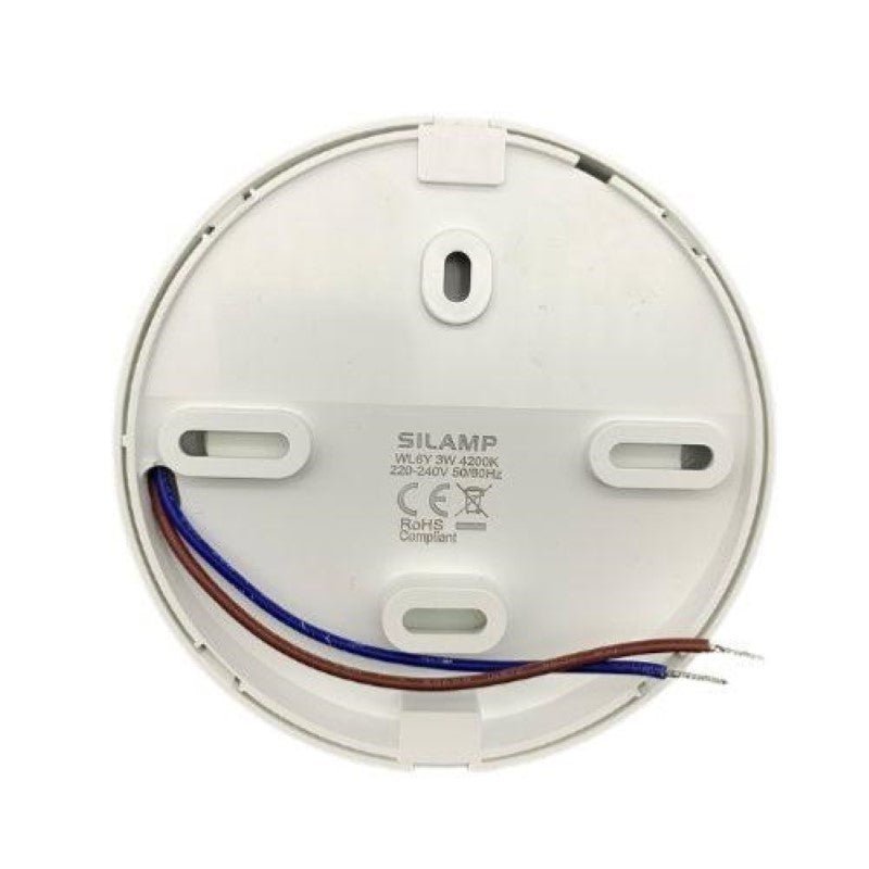 Balise LED Saillie 3W 220V 120° Rond Blanc pour Escalier - Silamp France