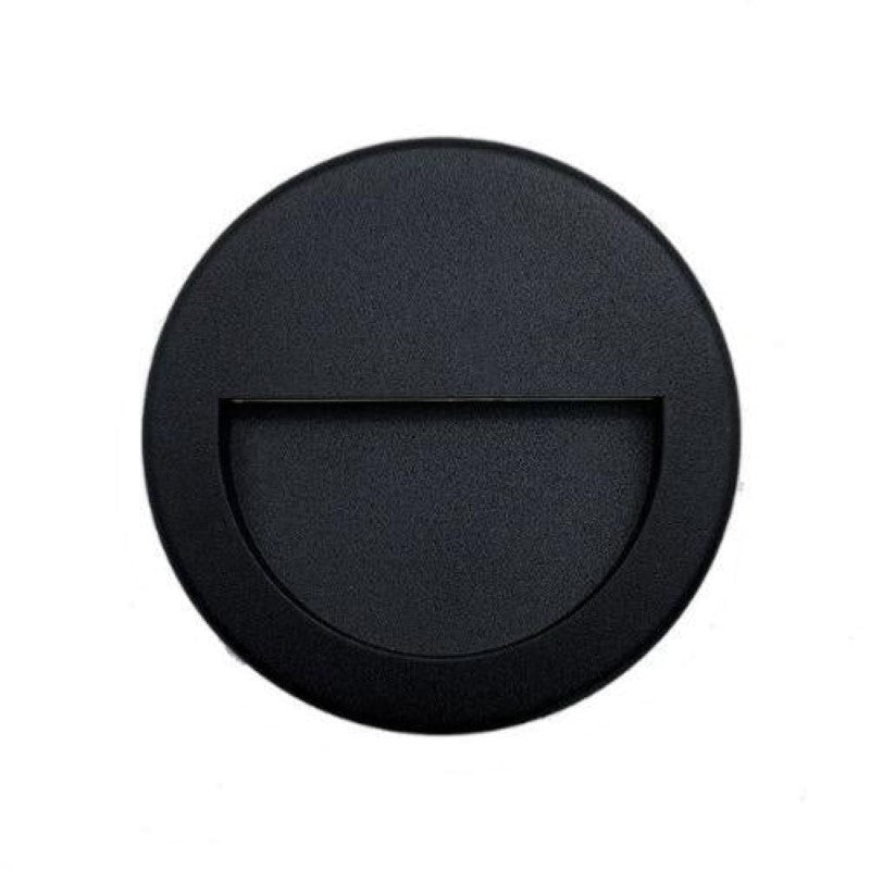 Balise LED Saillie 3W 220V 120° Rond Noir IP44 pour Escalier - Silamp France