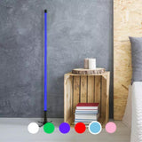 Lampe Tube Néon sur Pied Bleu 134cm