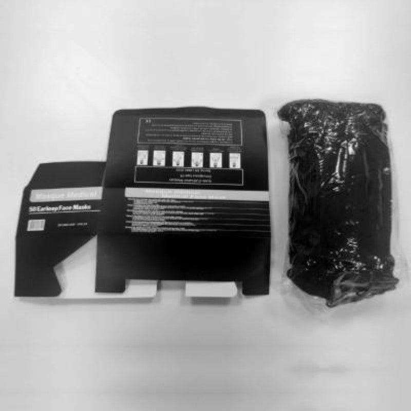 Boîte de 1000 Masques chirurgicaux Noirs Jetables Type II R BFE > 98% - Silamp France