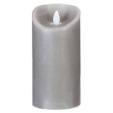 Bougie LED Haute Flamme Vacillante à Piles Gris
