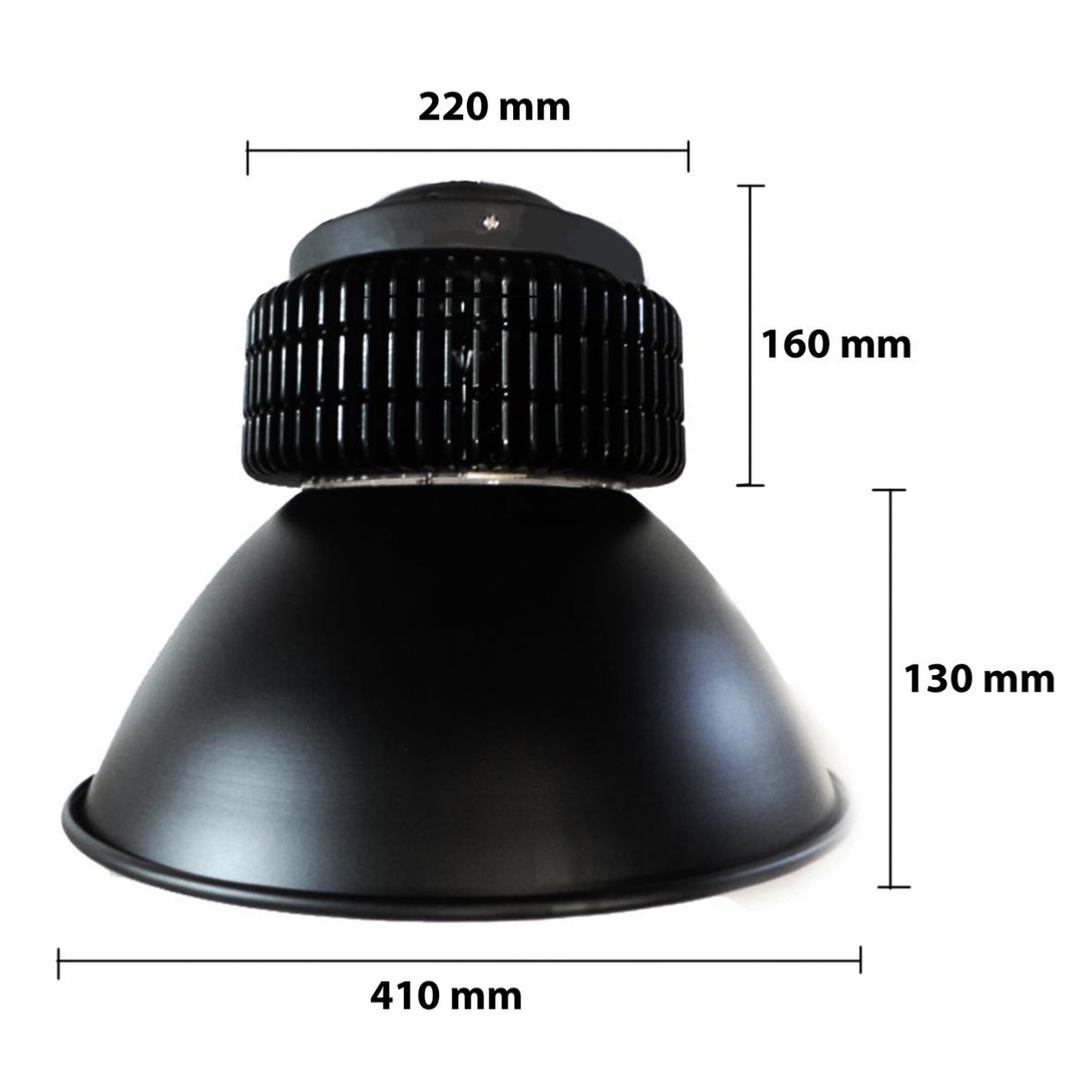 Cloche LED Industrielle 150W 120° NOIR - Silamp France