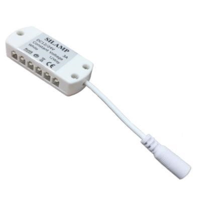 Connecteur 12V 3A pour Profilé LED 12 entrées - Silamp France