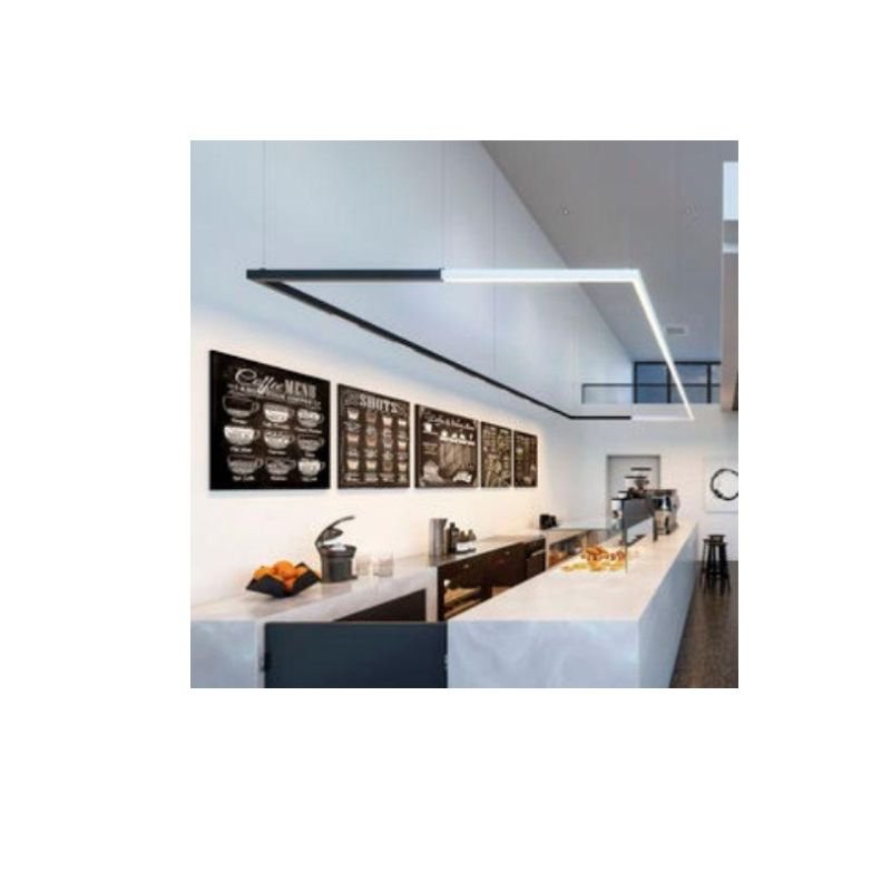 Connecteur 8W pour Luminaire Suspendu Interconnectable en L BLANC - Silamp France