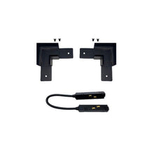 Connecteur Angle 90° pour Rail Magnétique en Saillie Noir + Connecteur Souple