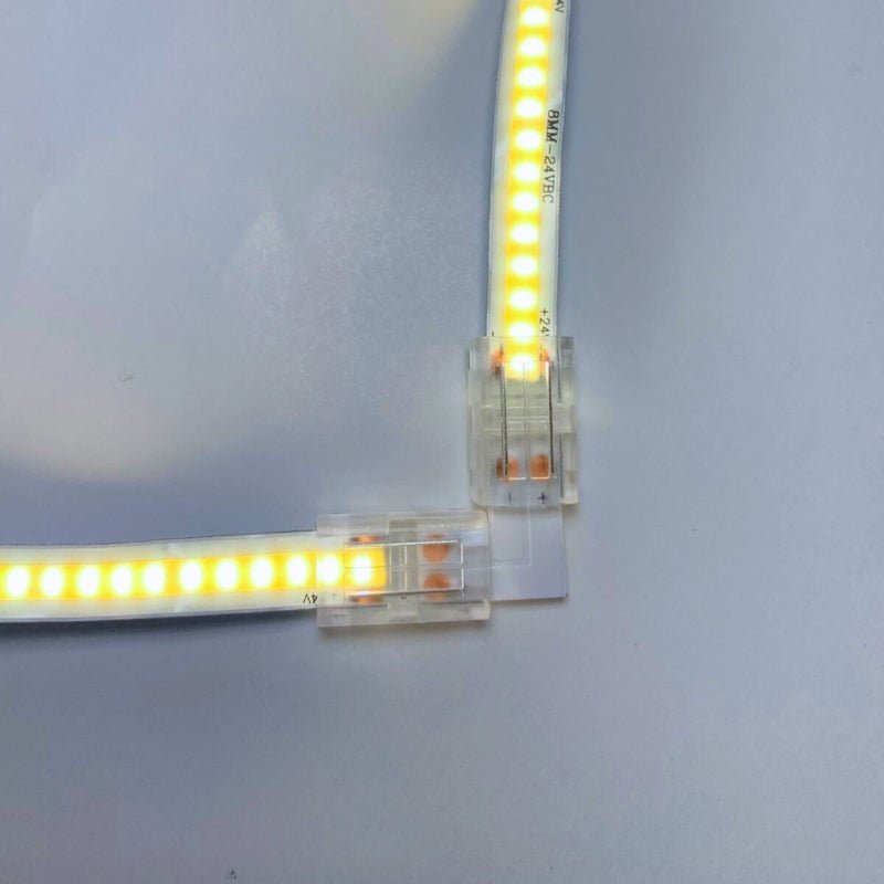 Connecteur Angle pour Ruban LED COB 8mm - Silamp France