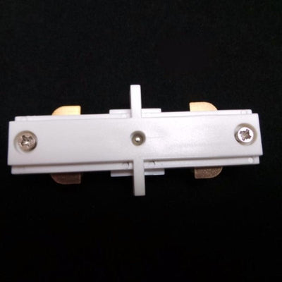 Connecteur Droit Rail Monophasé BLANC