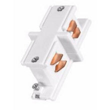 Connecteur Droit Rail Triphasé BLANC