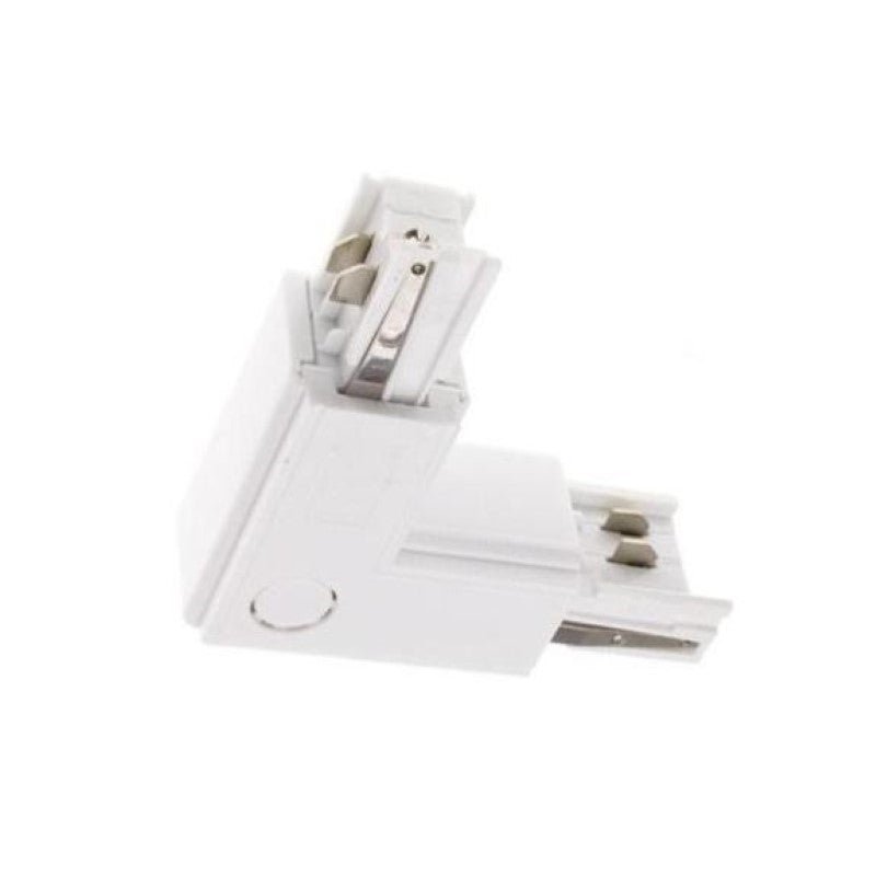 Connecteur LED d'Angle 90° pour Rail Triphasé BLANC - Silamp France