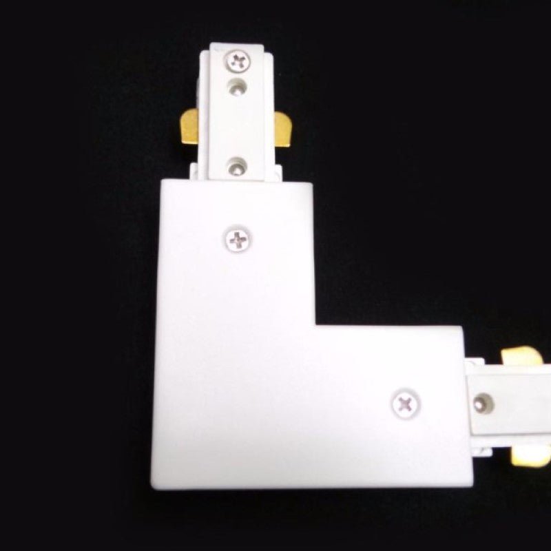 Connecteur LED pour Rail Monophasé Angle 90° BLANC - Silamp France