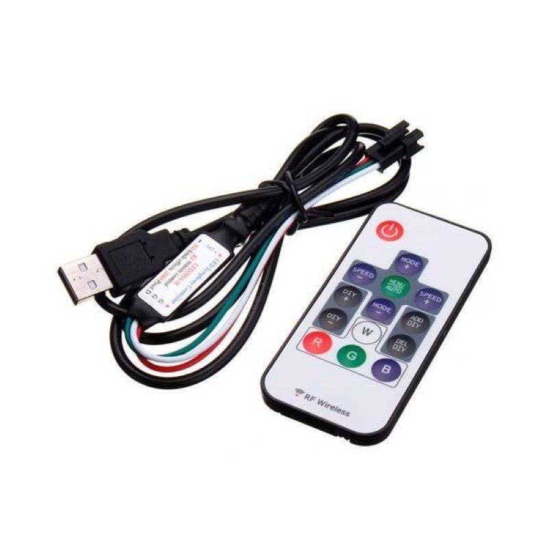 Contrôleur & Télécommande pour ruban Digital 5V RGB - Silamp France