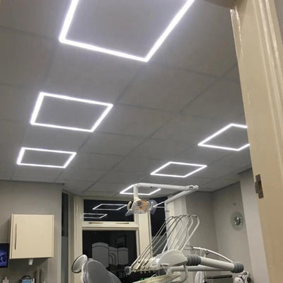 Dalle LED Cadre Lumineux 60x60 Slim 36W BLANC (Pack de 6)