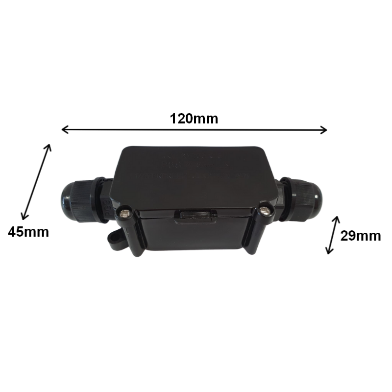 Connecteur étanche 1 Sortie IP66 NOIR