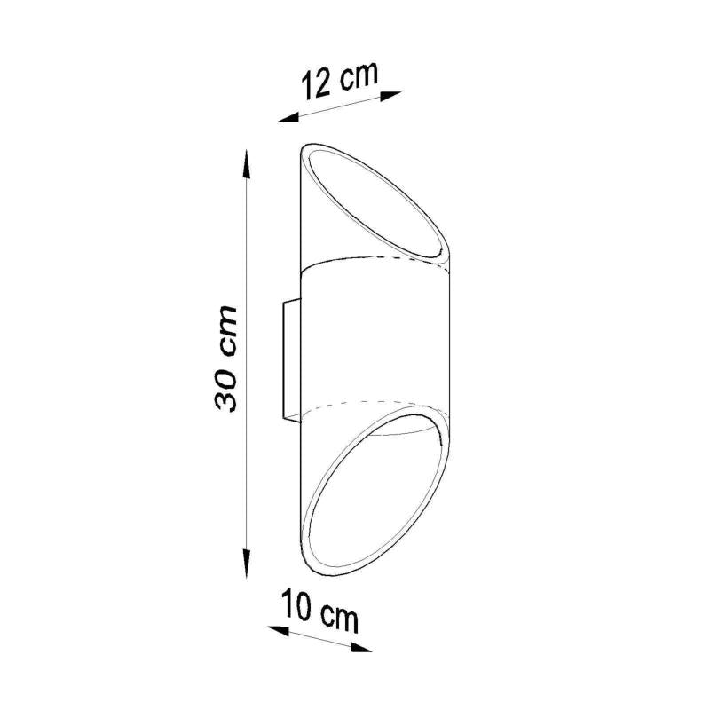 Applique Murale Tube Blanc pour Ampoule G9