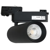 Spot LED sur Rail 30W 80° COB Triphasé NOIR