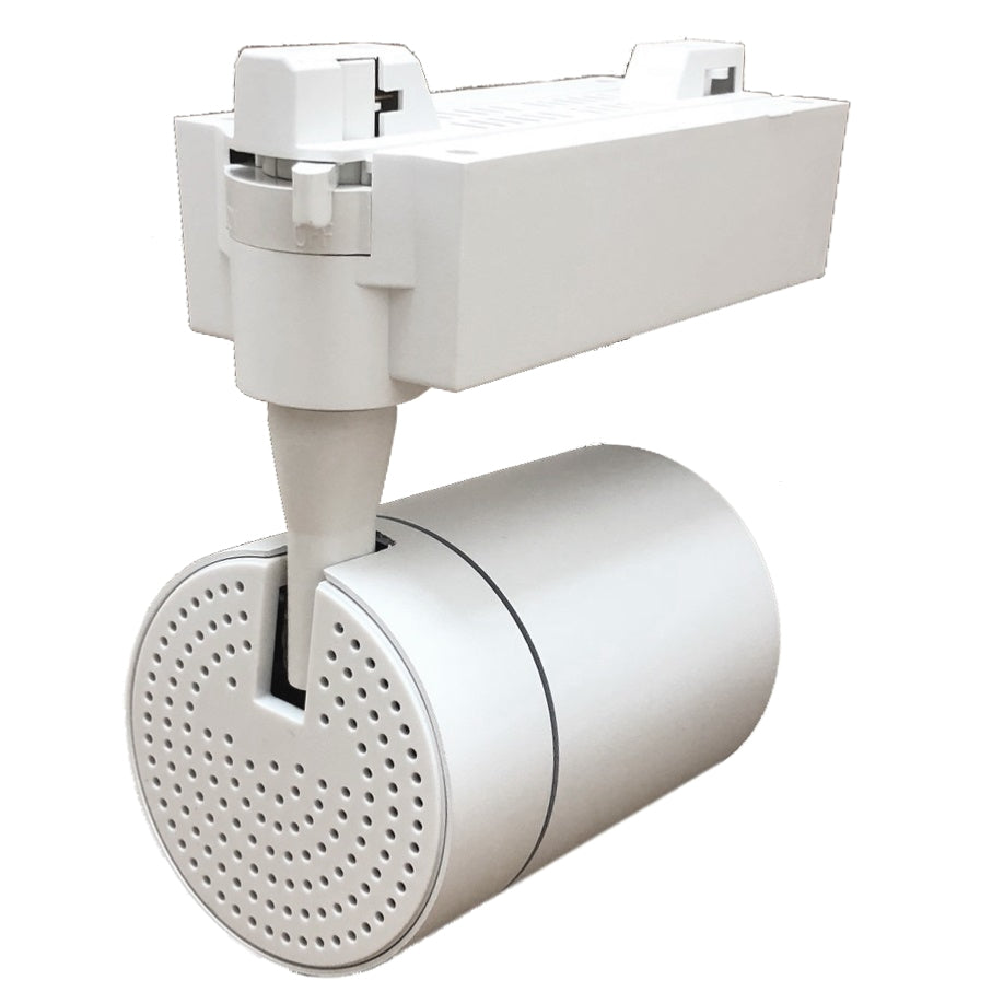 Spot LED sur Rail 30W 80° COB Monophasé BLANC