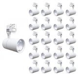 Spot LED sur Rail 30W 80° Triphasé Blanc (Pack de 20)