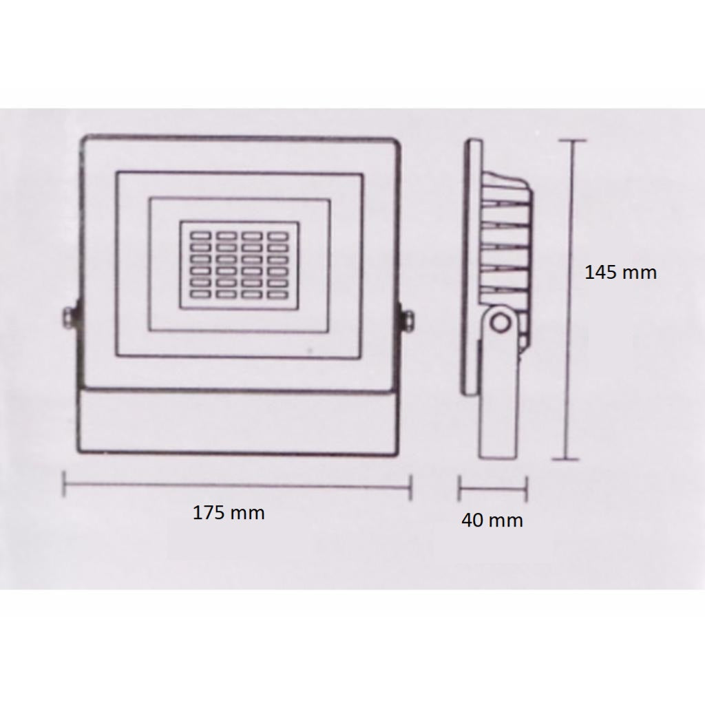 Projecteur LED 30W Extérieur IP65 Plat BLANC