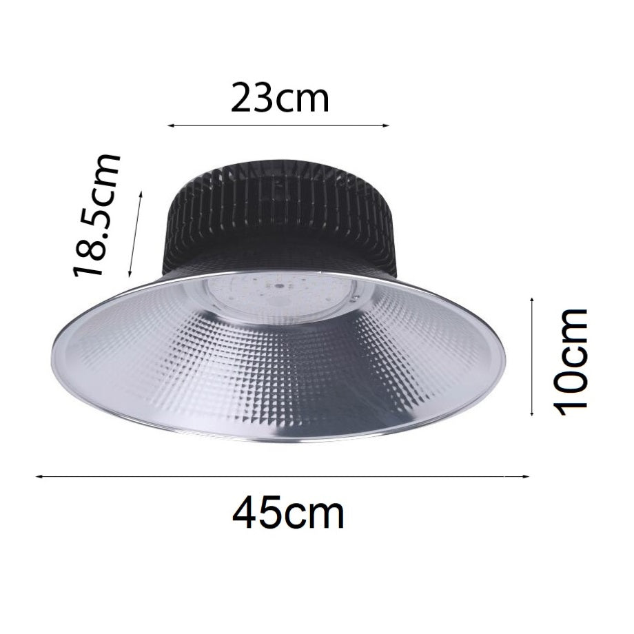 Cloche LED Industrielle 100W 120° IP20 NOIR
