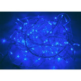 Guirlande LED 220V 12M IP44 240 LED - Bleu avec minuteur (+transfo)