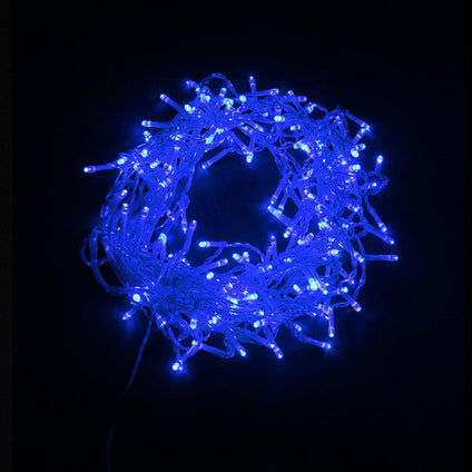 Guirlande LED Rideaux 320LED 220V 3m IP44 8 modes - Bleu