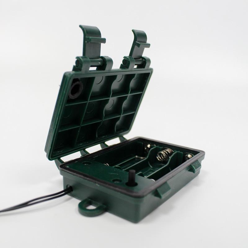 Guirlande Lumineuse 10M 144LED IP44, 8 modes + timer, Câble vert - Multicolore (piles non incluses)