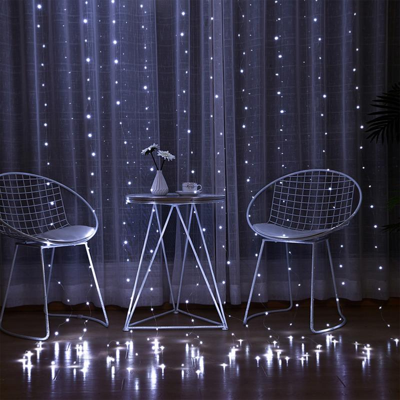 Rideaux lumineux LED – Décoration de Noël ou mariage