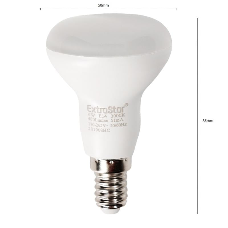 Ampoule LED E14 6W R50