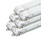 Kit de Réglette LED IP65 + 2 Tube Néon LED 150cm T8 22W (Pack de 6)