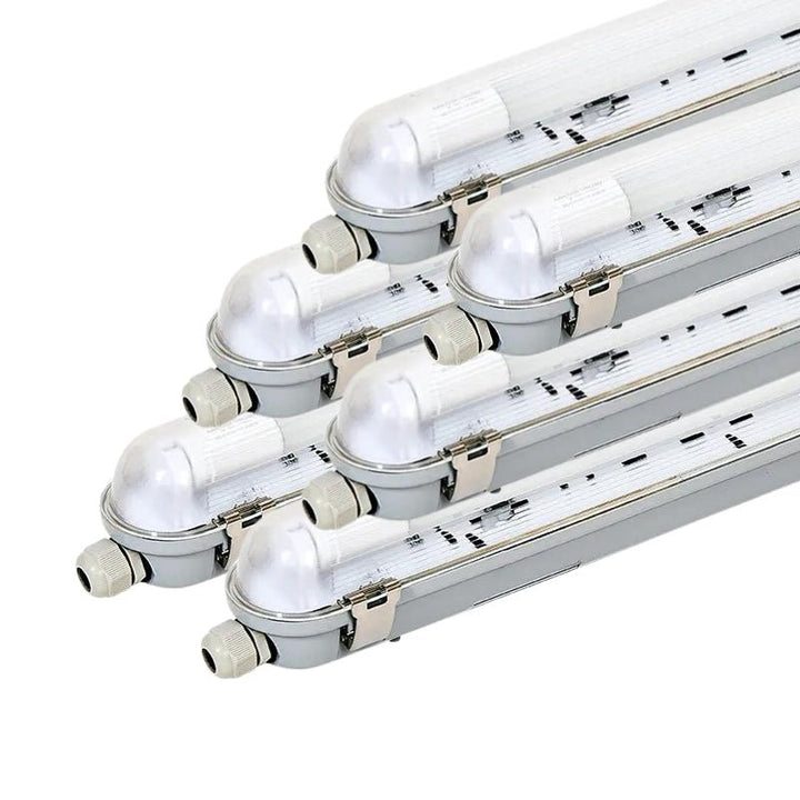 Kit de Réglette LED IP65 + Tube Néon LED 150cm T8 22W (Pack de 6)