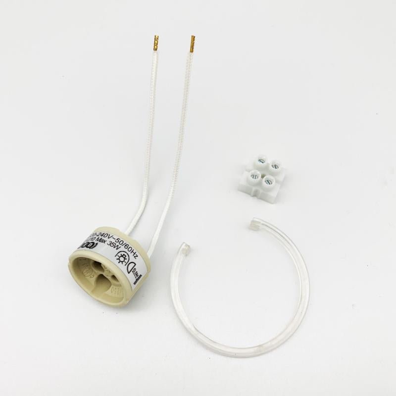 Kit Support Spot GU10 LED Rond Blanc Ø100mm avec Ampoule LED 6W - Silamp France