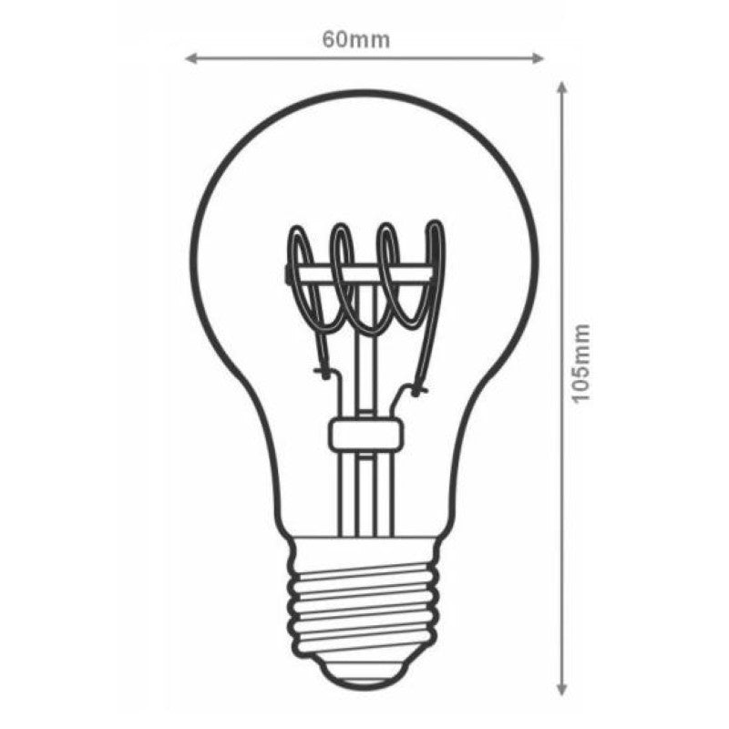 Kit Suspension Luminaire Argent Chromé avec Ampoule LED Filament Torsadé 4W - Silamp France