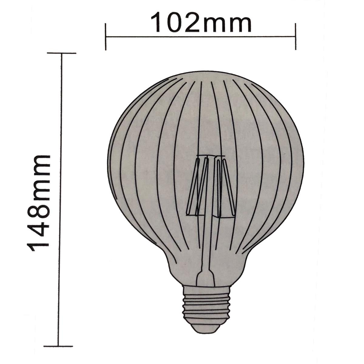 Ampoule LED E27 Dimmable Filament 6W Ambrée