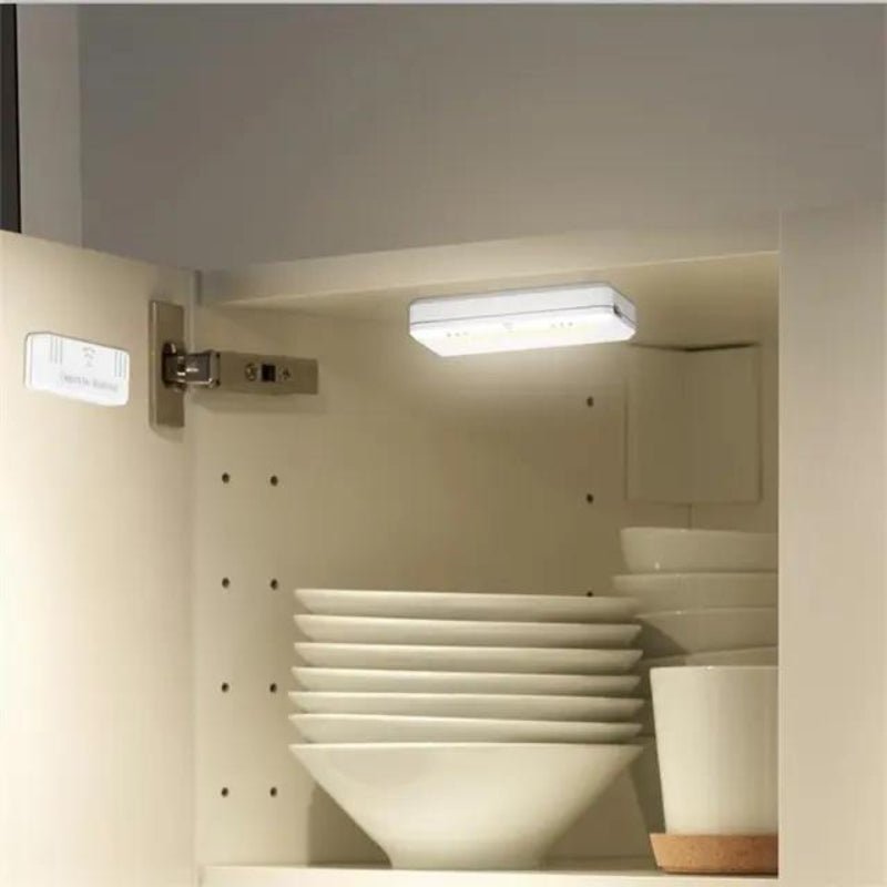 Lampe d'armoire LED à Pile avec Commande Magnétique 0,5W (Lot de 2) - Silamp France