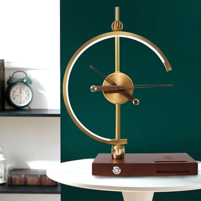 Lampe de Chevet Design Horloge avec Chargeur Sans fil - Silamp France