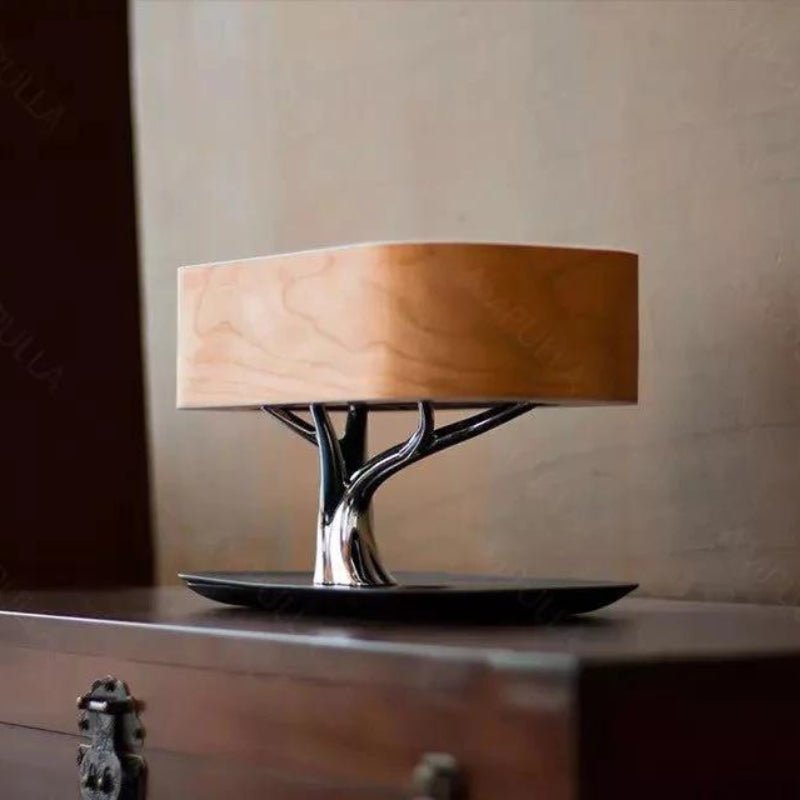 Lampe de Chevet LED Design avec Enceinte & Chargeur Sans fil - Dimmable Tactile - Silamp France