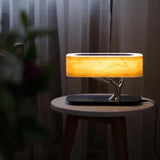 Lampe de Chevet LED Design avec Enceinte & Chargeur Sans fil - Dimmable Tactile