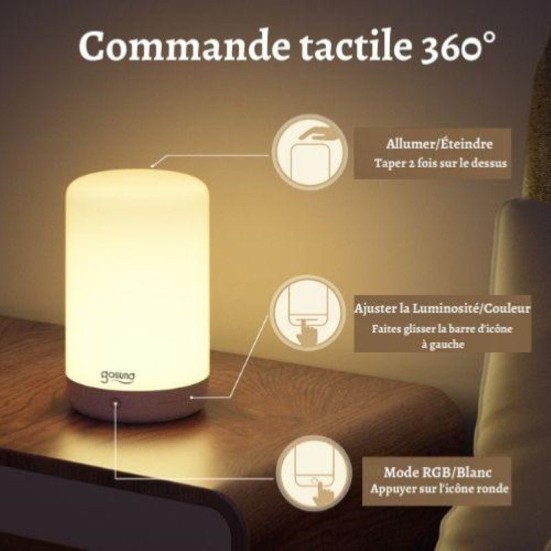 Lampe de Chevet WiFi RGBW 2A - Silamp France