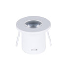 Mini Spot LED Encastrable 1W 90° Rond Blanc