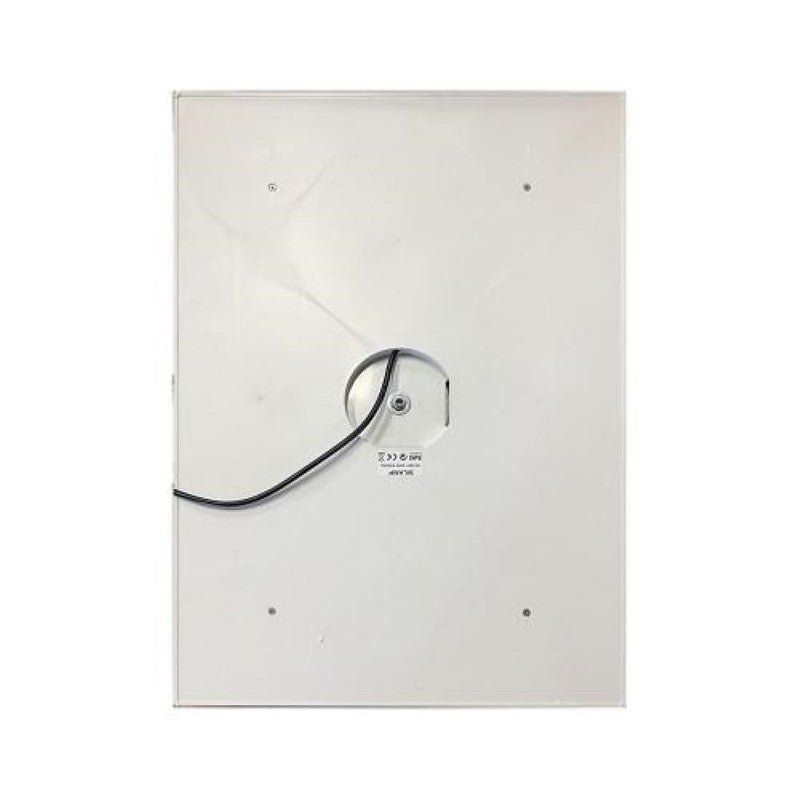 Miroir LED 48W Rectangulaire 60x80cm Anti-buée avec Interrupteur Tactile Cadre Blanc - Silamp France