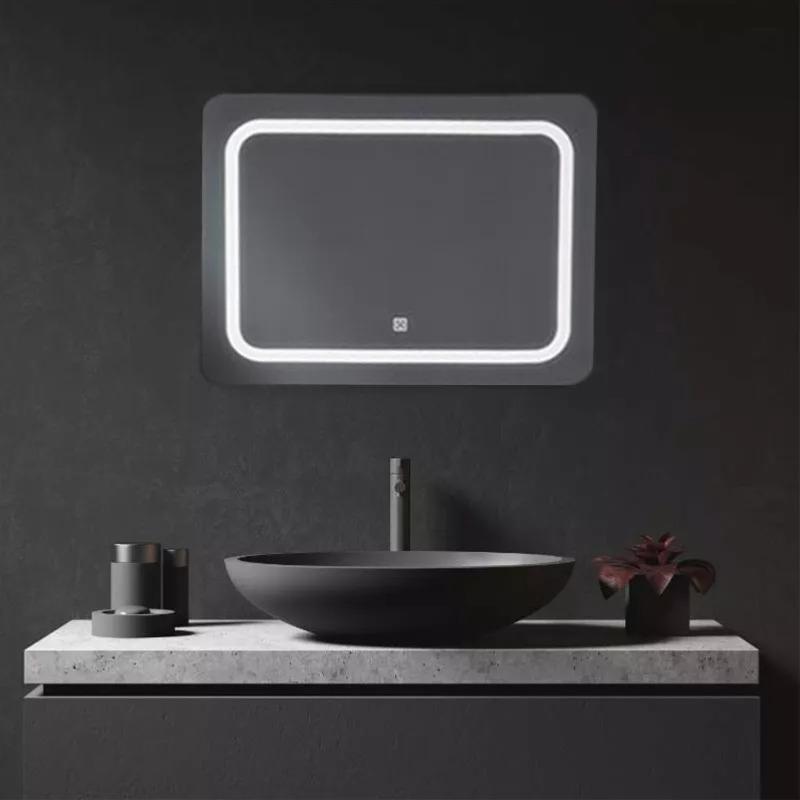 Miroir Lumineux Rectangulaire à Pile 650x490mm - Silamp France