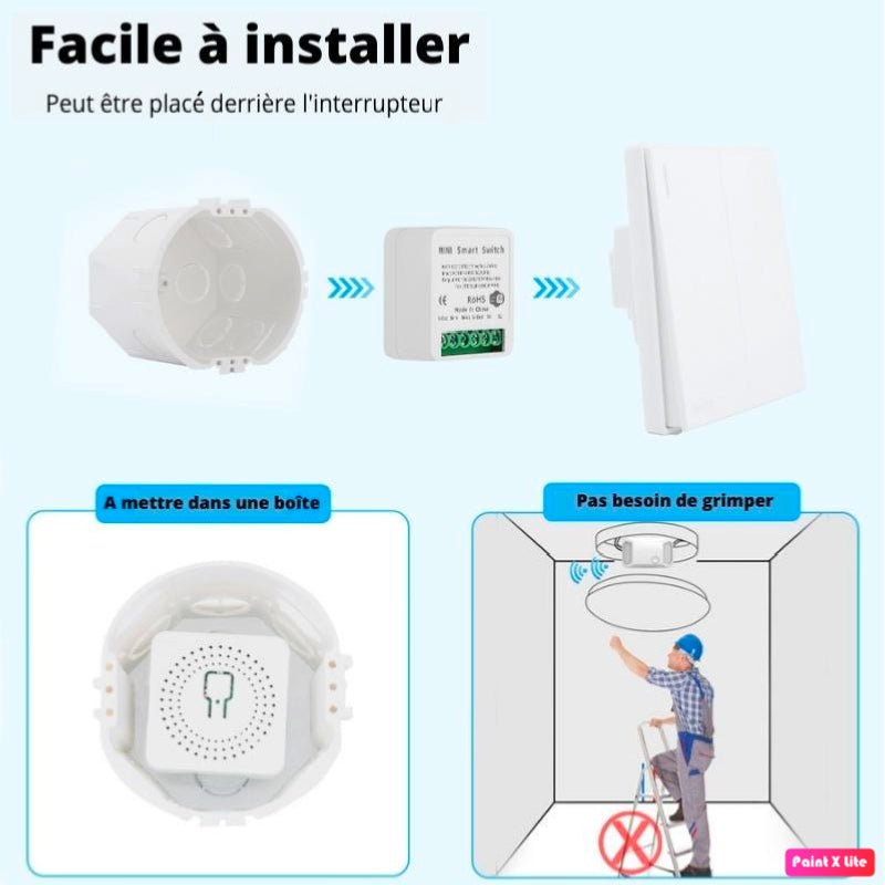 Module Interrupteur pour Volet Roulant Zigbee (2 pièces) + passerelle Zigbee - Silamp France