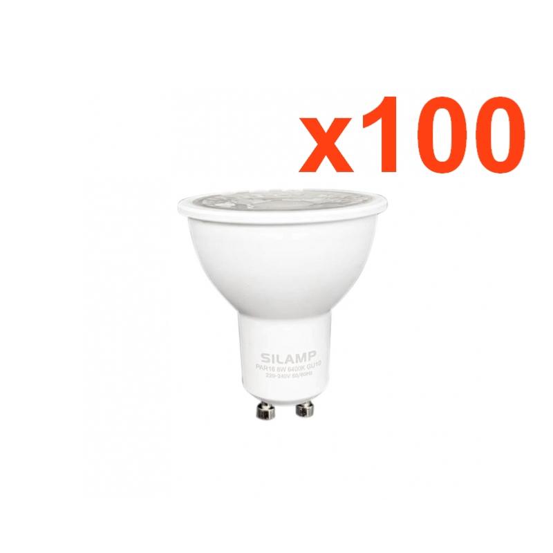 Ampoule LED GU10 8W 220V PAR16 COB (Pack de 100)