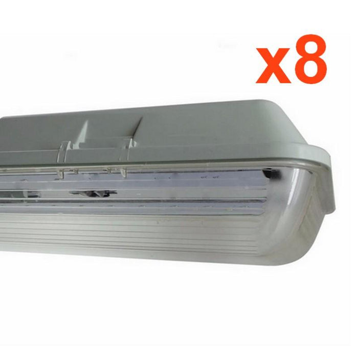 Réglette LED Étanche T8 120cm IP65 Boîtier Vide SILAMP - Support Tube LED Pour Intérieur Extérieur