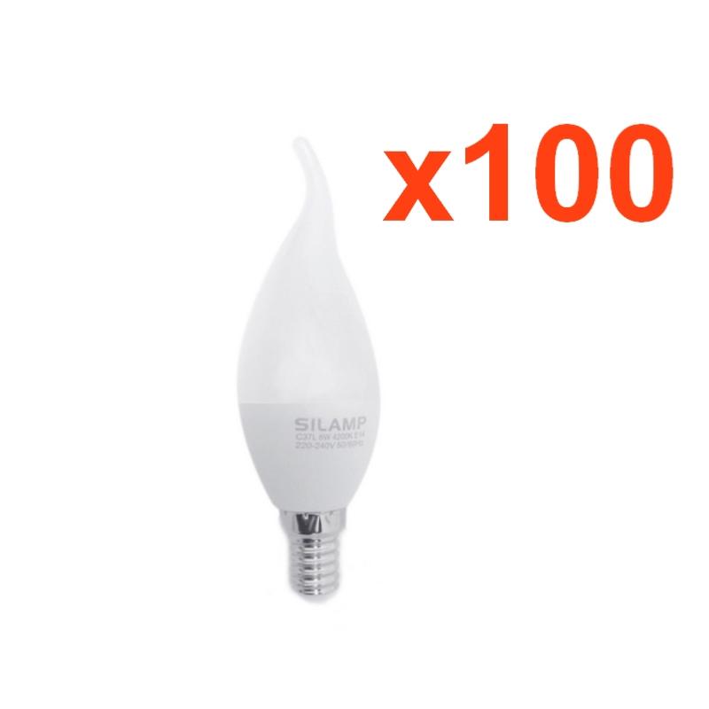 Ampoule LED E14 Flamme 8W 220V Ø38mm (Pack de 100)