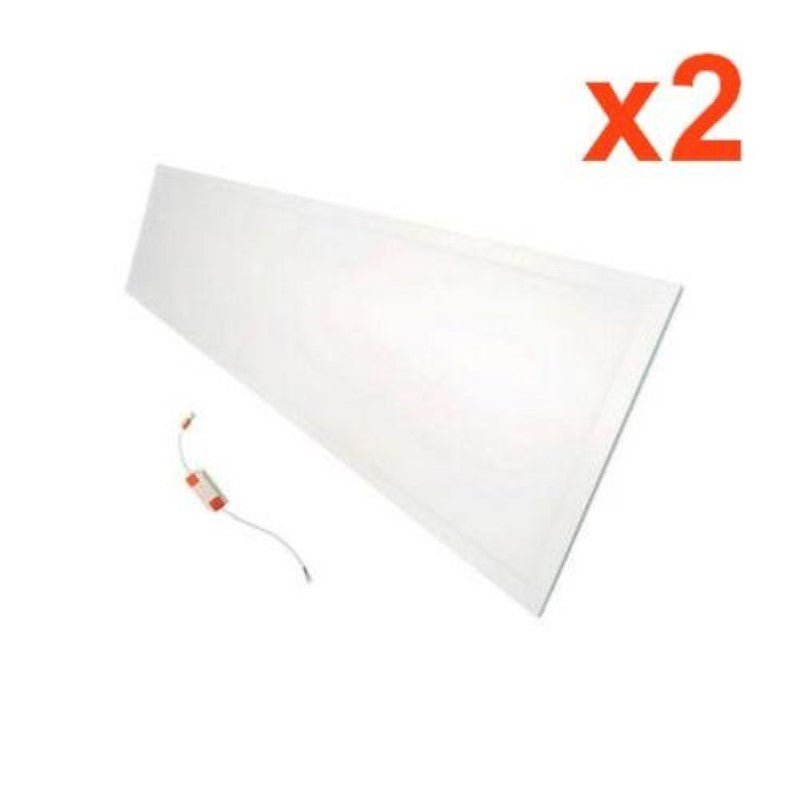 Panneau LED 120x30 48W BLANC (Pack de 2) - Silamp France