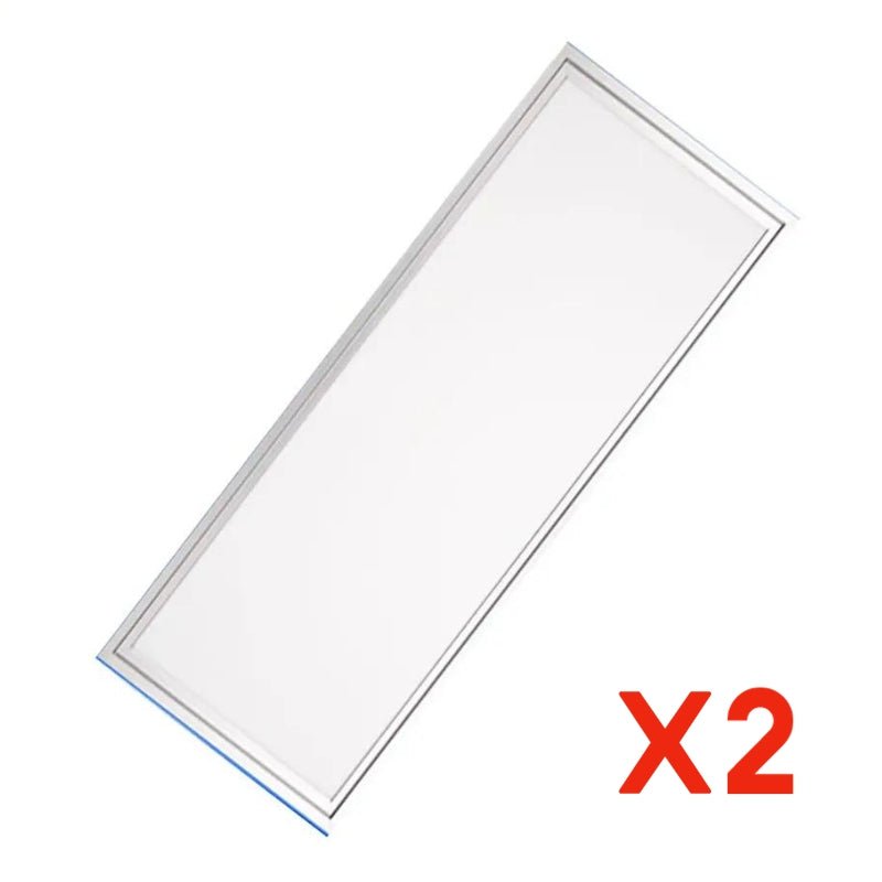 Panneau LED 120x30 Slim 48W Alu (Pack de 2) - Silamp France